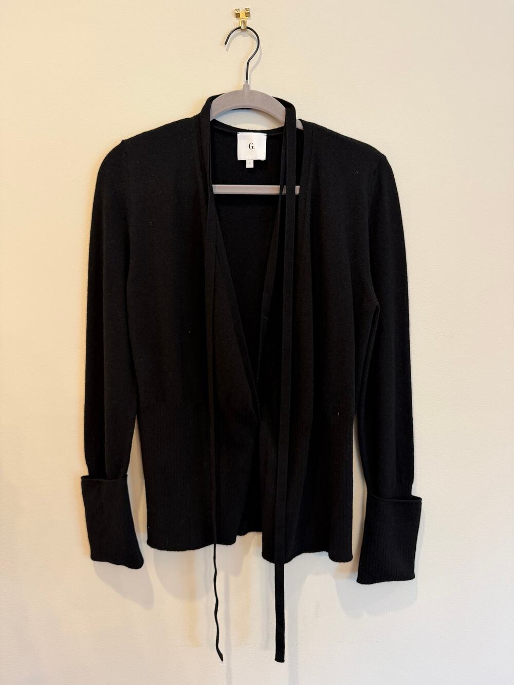G. Label Goop Cashmere Wrap Cardigan S NWOT
